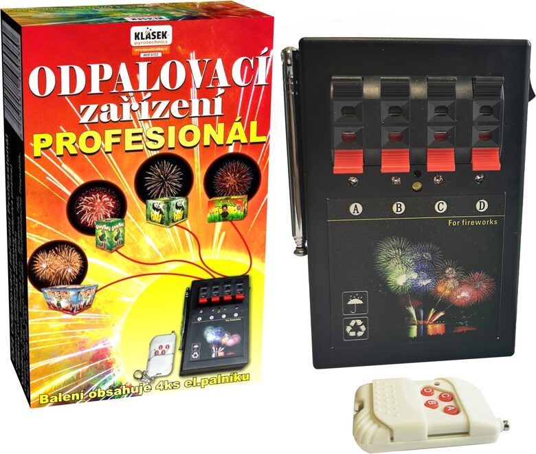 Elektriskā pults ar tālvadību - pirotehnikas palaišanai