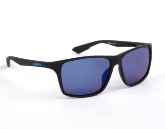 Polarizētas saulesbrilles Shimano Technium Matte Black & Blue Mirror
