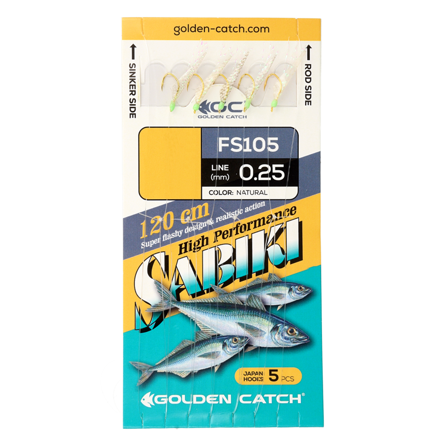 Renģu, salaku sistēma Golden Catch Aji Sabiki FS105