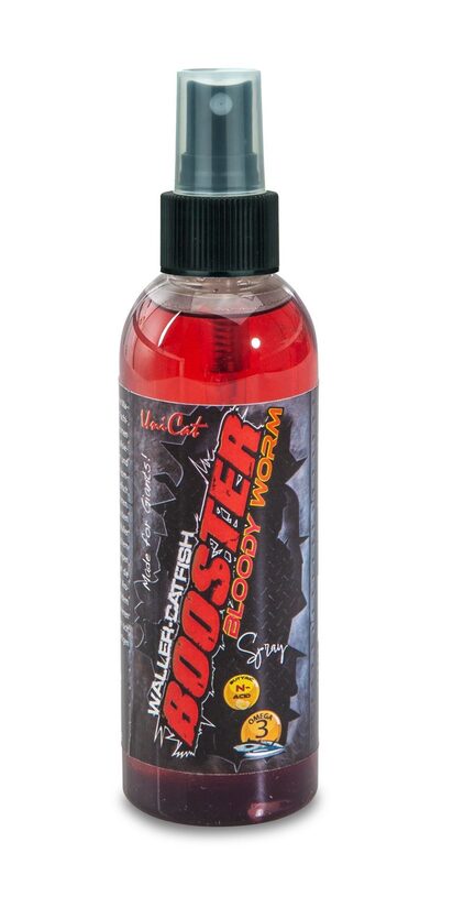 Atraktants UniCat Waller Booster Bloody Worm 100ml