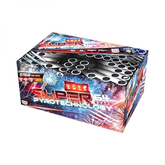 Stobru bloks "Pyrotehnology 64", C6425XPT, 64 šāvieni