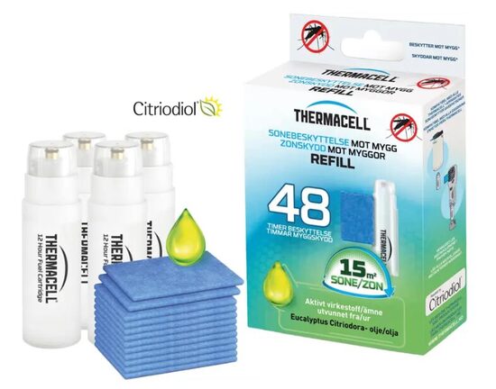 Thermacell Citriodiol pretinsektu repelenta un baloniņu komplekts