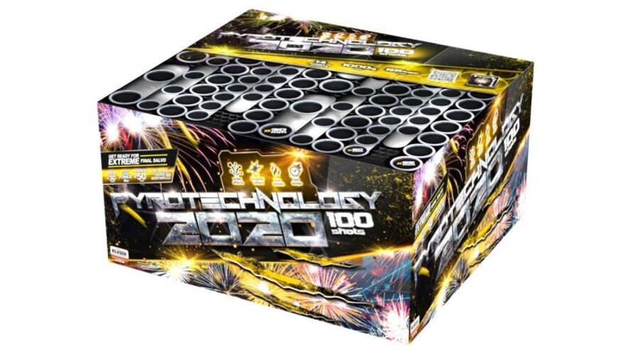 Stobru bloks "Pyrotechnology 2020 100sh", C100MPT/C14, 100 šāvieni
