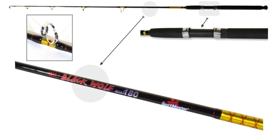 Spinings SURF MASTER «BLACK WOLF boat» 1217-1 1X