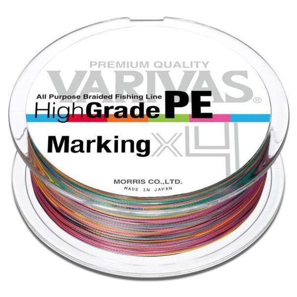 Pītā aukla Varivas High Grade PE Marking Type II X4 #0.8 - 0,148 mm / 150 m