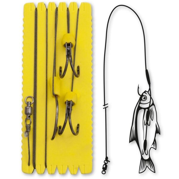 Samu sistēma Black Cat BIG BAIT GHOST RIG - L / 140CM / #8/0 | #3/0