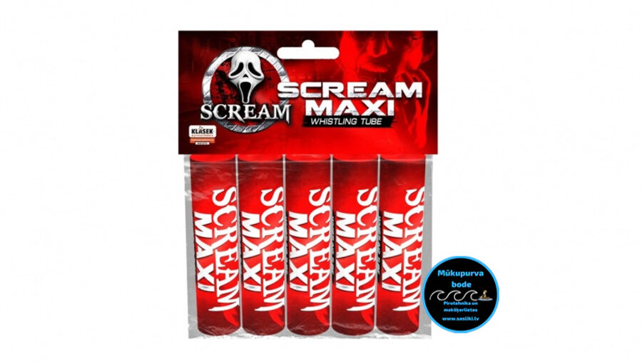 Kliedzošās svilpes, salūts - Scream Maxi - DP2W